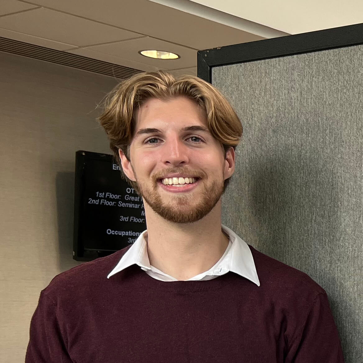 Noah Martin, a third-year doctorate student in the occupational therapy (OTD) program at Washington University in St. Louis School of Medicine