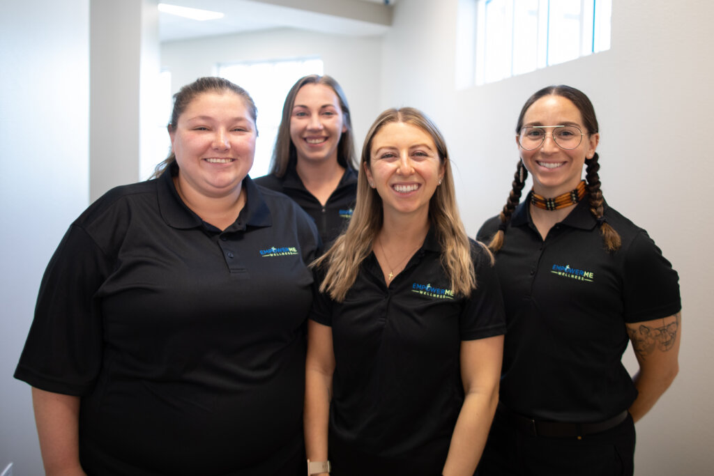 group of therapists collaborating in a senior living community, demonstrating integrated therapy